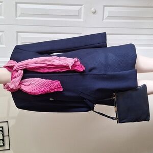 Women's Navy Lightweight Jacket/Coat Size Medium